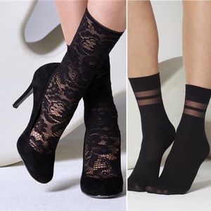 Modcloth 3x Ankle Nylon Sock Bundle